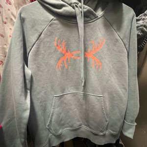 Teal and orange under armor sweatshirt